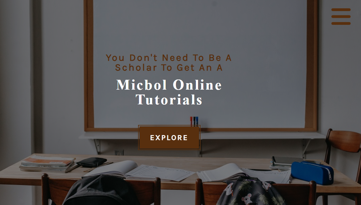 Micbol Tutorials homepage